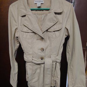 Banana Republic Tied Khaki Trench Coat - Size 14